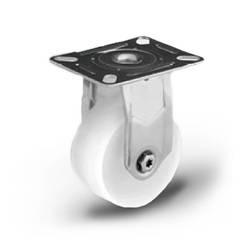 Top Plate Fixed INOX castor SX100NATF Polyamide wheel / Load Capacity 90kg / 100mm / plain bearing
