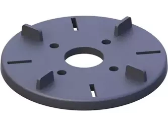 Plate support - rubber