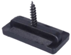Universal clip for WPC planks with a screw