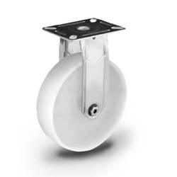 Top Plate Fixed INOX castor SX150NATF Polyamide wheel / Load Capacity 100kg / 150mm / plain bearing