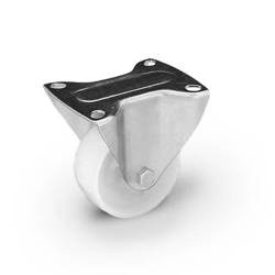 Fixed castor TPE-POB 125S Polyamide wheel. Load capacity 150 kg/ 125 mm/ plain