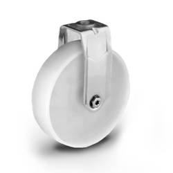 Fixed INOX castor SX125NAHF Polyamide wheel / Load Capacity 100kg / 125mm / plain bearing