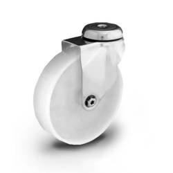 Swivel INOX castor SX150NAHS Polyamide wheel / Load Capacity 100kg / 150mm / plain bearing