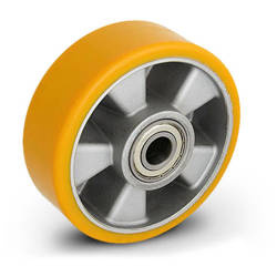 ALPU 150/20K Aluminum wheel with vulcanized PU tread Load Capacity 500kg/150mm