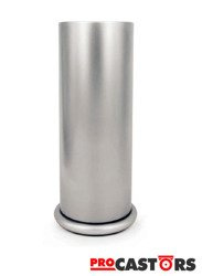 Swivel/fixed caster w or w/o brake TPA 73/101/123/148 zinc plated metal / rubber / INOX